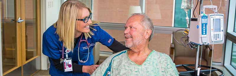 A nurse with a patient
